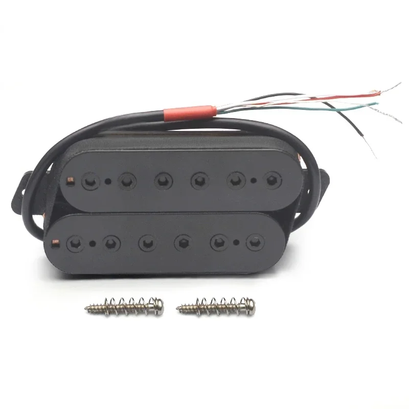 6 String Humbucker N-7.5k/B-15K Fan Fret Pickup 4 Conductor Cable Output Coil Splitting Guitar Pickup