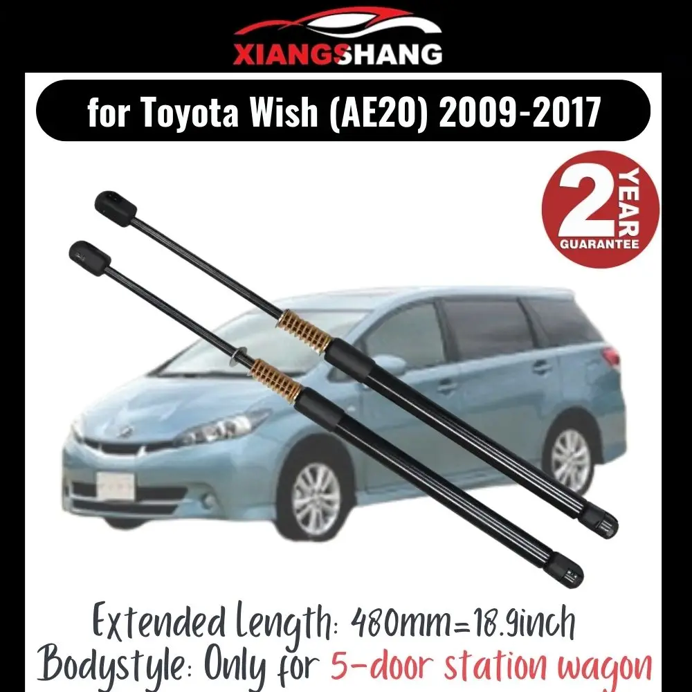 

2pcs Rear Tailgate Damper for Toyota Wish (AE20) 2009-2017 5-door station Tailgate WITH SPRING Trunk Boot Gas Charged Gas Struts