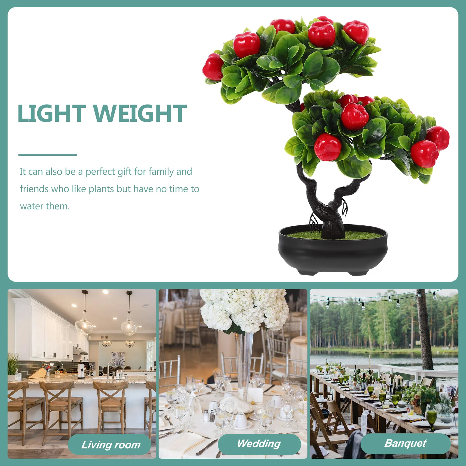 

Simulation Fruit Tree Bonsai Artificial Potted Plant For Indoor Outdoor Decor Desktop Table Adornment Home Office Farmhouse