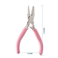 1 Set DIY Jewelry Tool Round Nose Plier 5 Inches Looping Forming Plier Jewellery Making Craft DIY Plier Tool Pink Pink Jewelry P