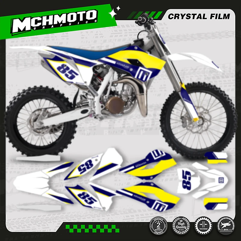 

MCHMFG MOTOR Motorfiets Grafische Наклейки Наборы для Husqvarna 2014 2015 2016 2017 TC85 TC 85 003