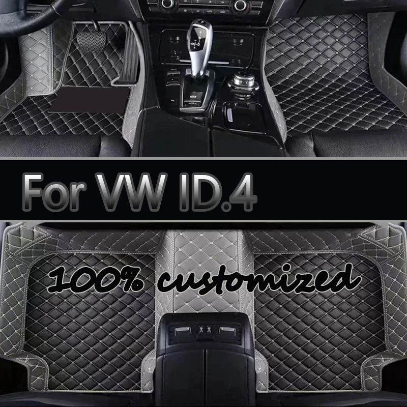 

Автомобильные коврики для VW ID.4 2021-2024 на заказ, автомобильные подушечки для ног, автомобильный ковер, аксессуары для интерьера