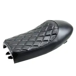Saddle Cafe Racer Seat Part Motorcycle Motorbike Hump Flat Cafe Racer Saddle Seat Cushion Pad for H-onda Saddle Seat Cushion Pad