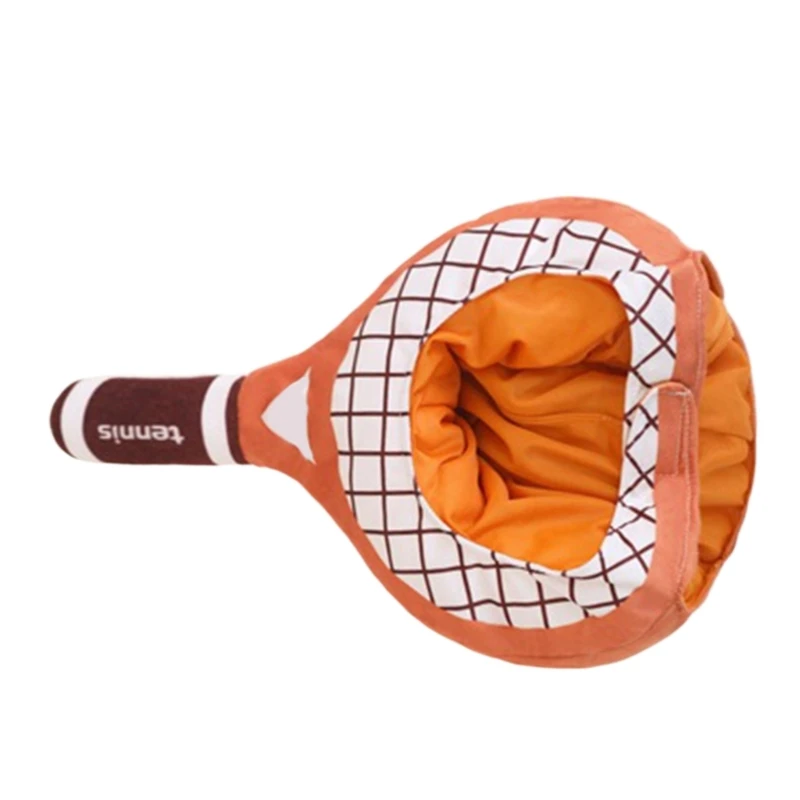 Teen Funny Stuffed Tennis Racket Shape Hat Christmas Party Hat Women Lady Hats Carnivals Christmas Party Dress up Hat