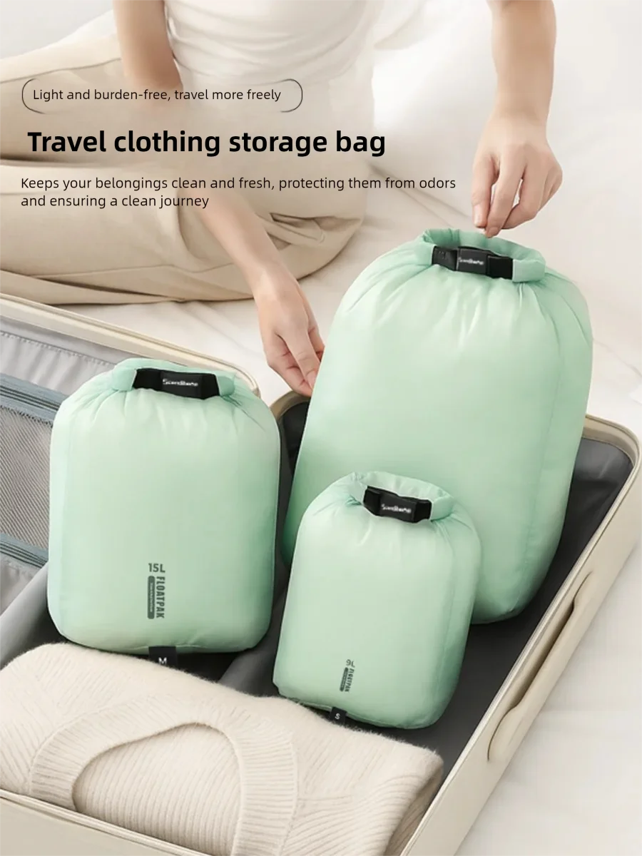 

Ultralight Waterproof Dry Bag Travel Storage Pouch Clothes Organizer Sack Compression Packing Cube for Camping Hiking Swimming