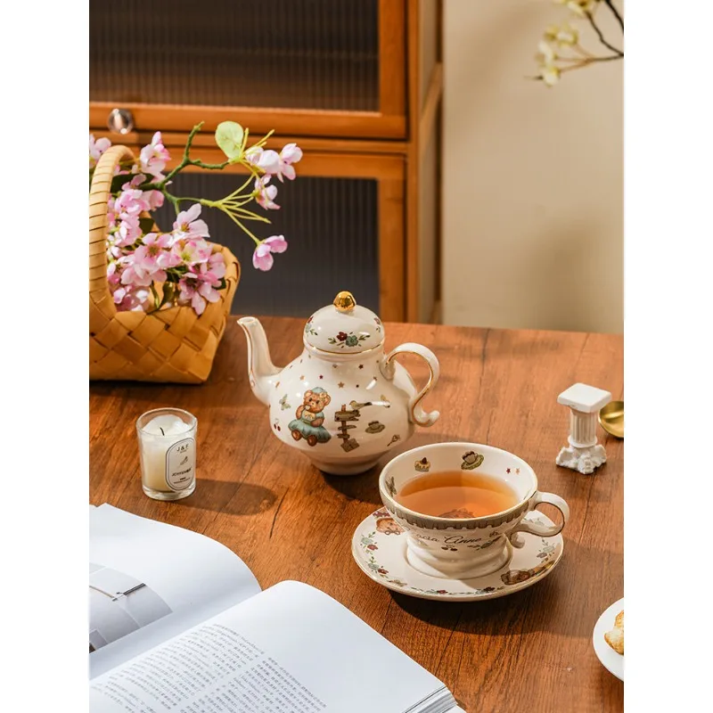 Mother and child pot English afternoon tea set ceramic teapot