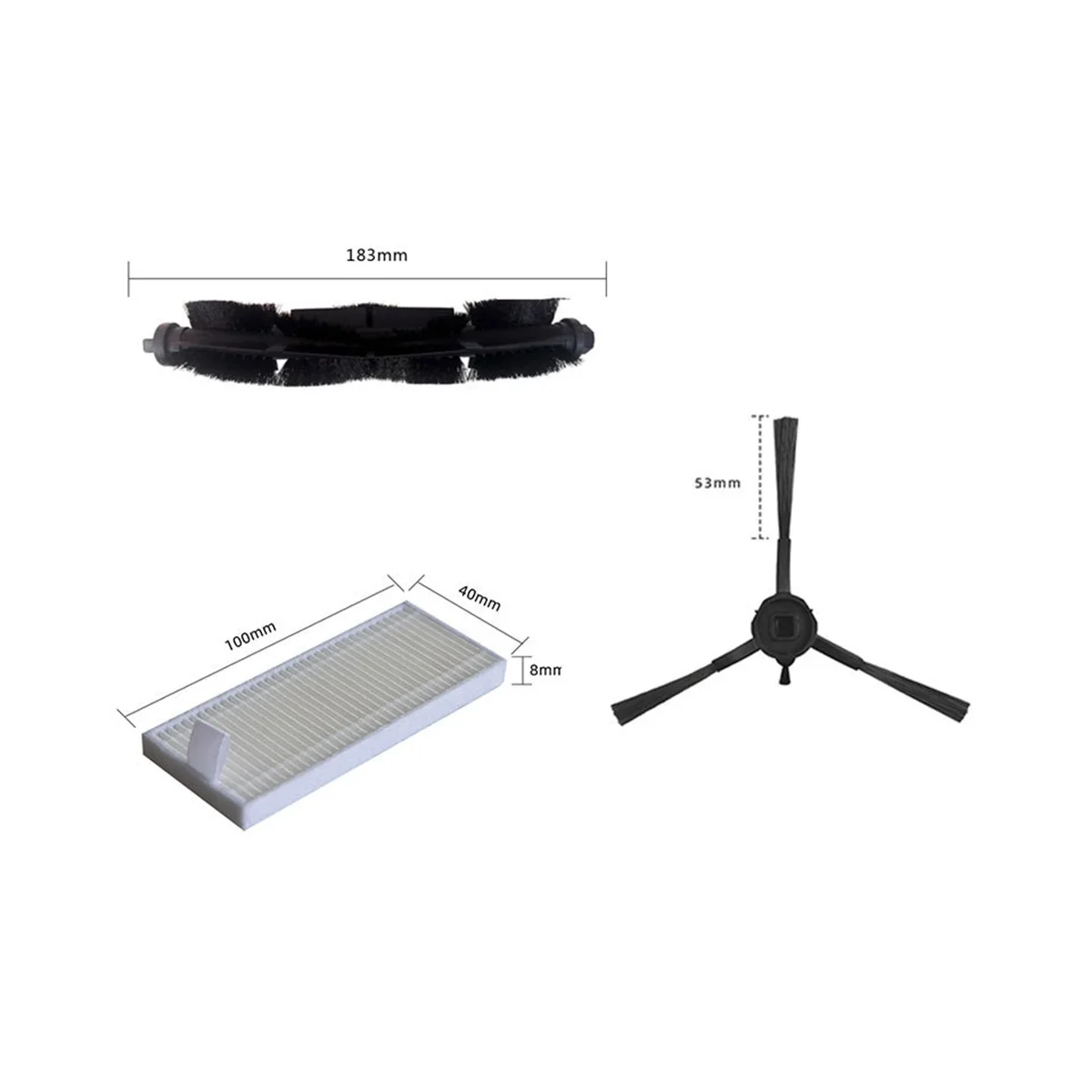 For 360 S8 / S8 Plus Robot Vacuums Roller Main Side Brush Hepa Filter Spare Part Replacement Accessory