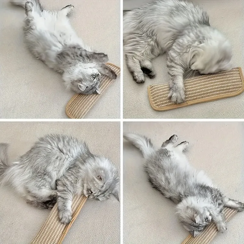 Multifunctional Cat Scratcher Board Wear Resistant No Dust Teething Toy Furniture Protector Kitten Training Gift for Cat Lovers view 2