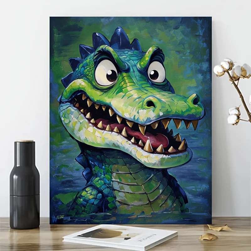 

Набор картин маслом «Крокодил» для взрослых «сделай сам» — идеальный подарок — идеальный выбор для украшения стен дома и семейных мероприятий