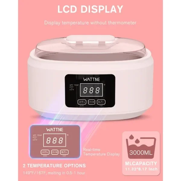 Paraffin Wax Machine for Hand and Feet -Paraffin Wax Warmer Moisturizing Kit Auto-time and Keep Warm Paraffin Hand Wax