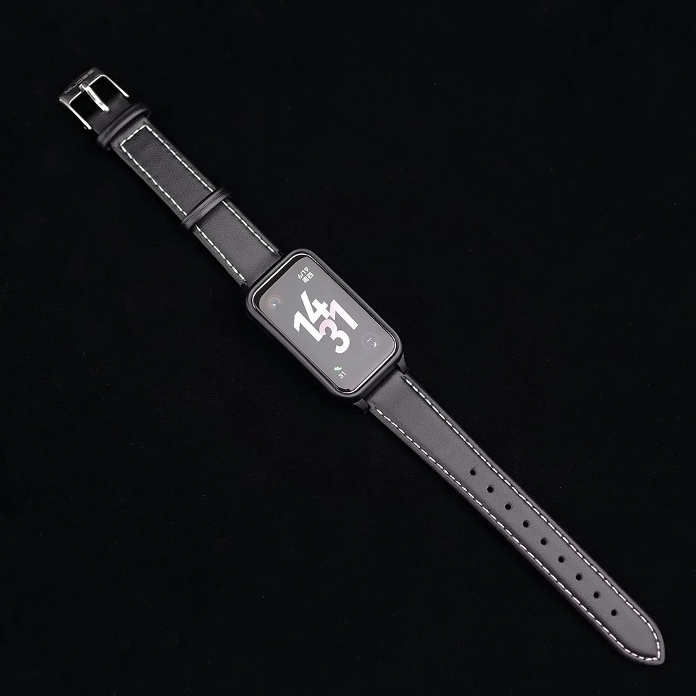 Защитный чехол и ремешок для Huawei Smart Band 10, браслет для Huawei Band 10 9 8, кожаный ремешок на запястье для Huawei Band 9
