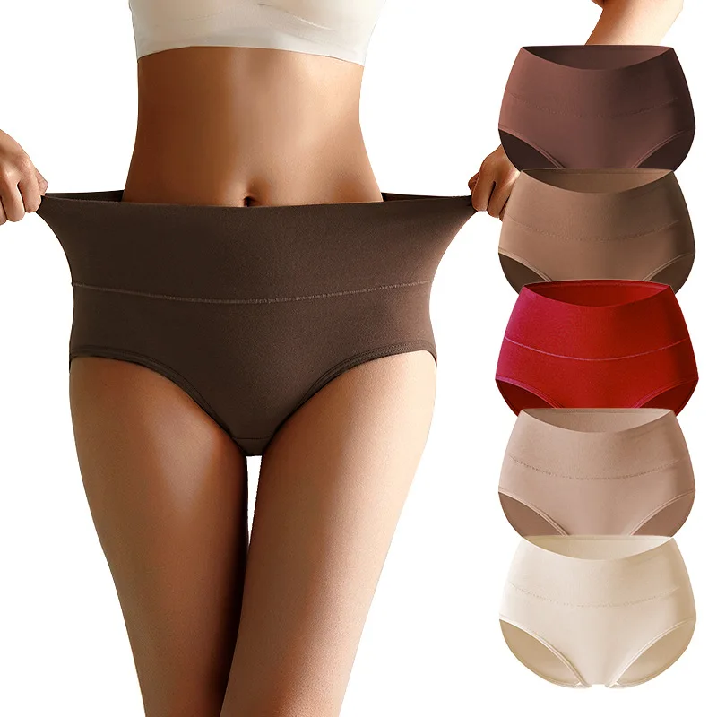 

Cotton Panties High-Rise Lingerie for Women Ladies Plus Size Sexy Femme Briefs Underwear Female Breathable Underpants Intimates