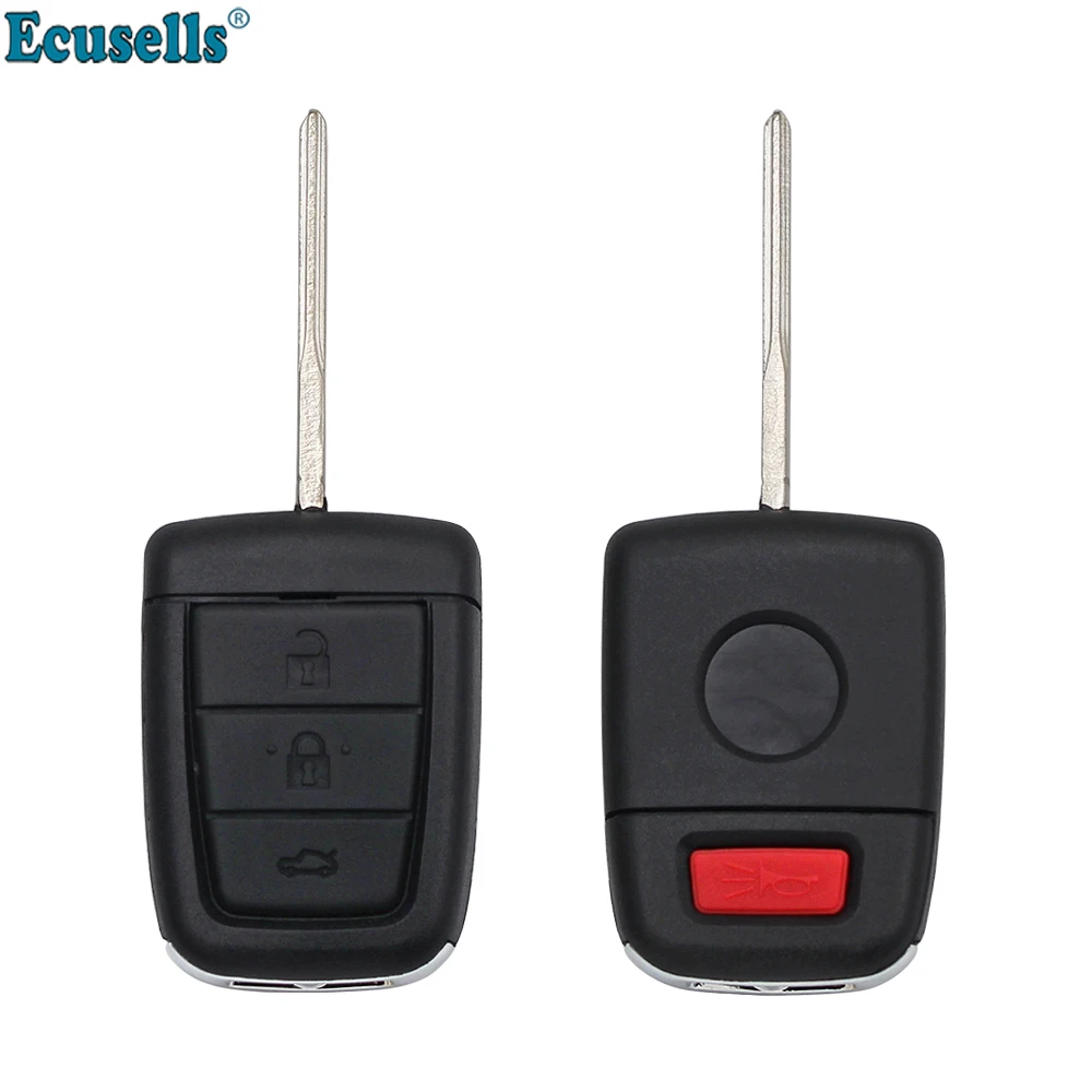 Ecusells Remote Key Shell 3+1 Panic 4 Button for Chevrolet Caprice Lumina