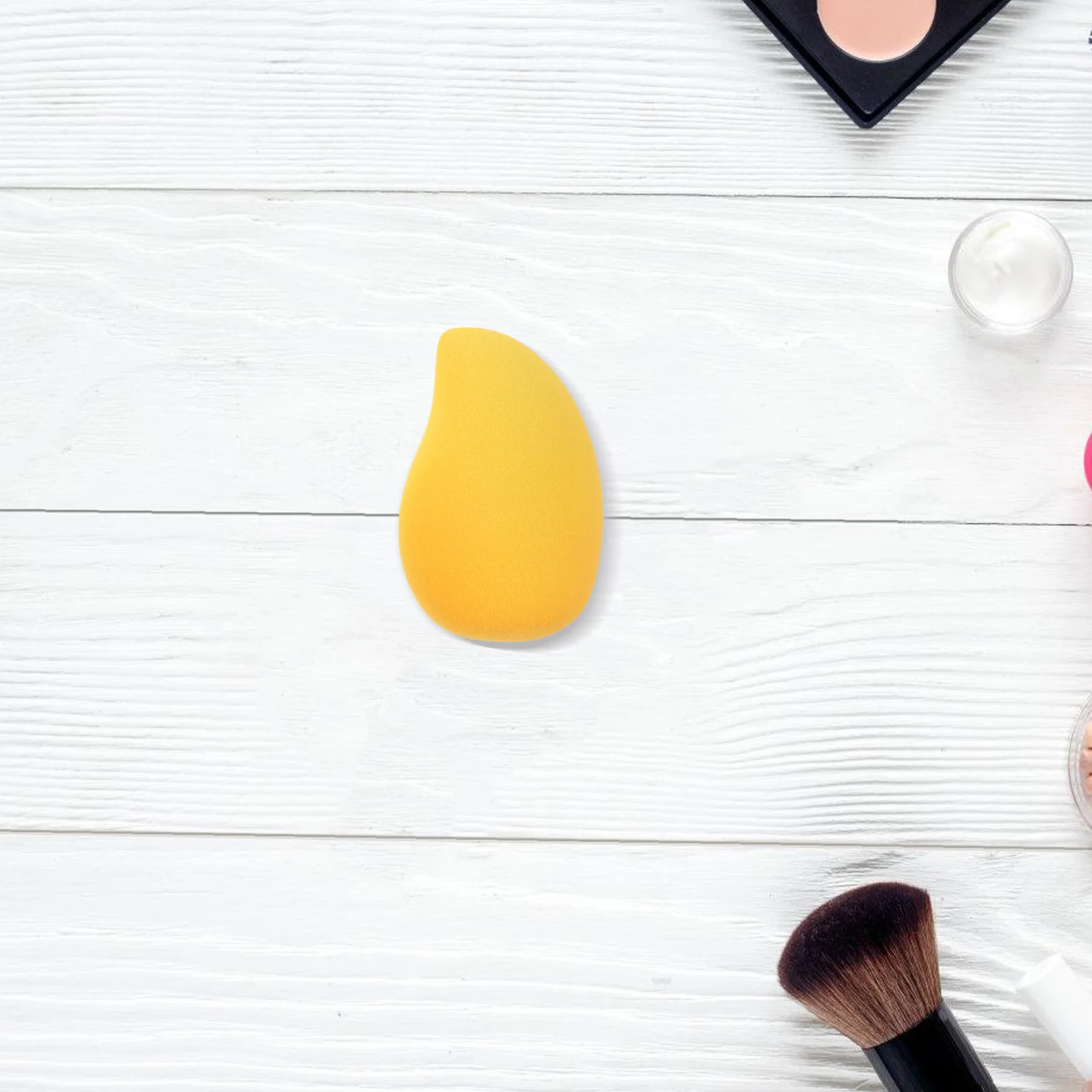 6 stücke Make-Up Eier Mango Schwamm Dual Verwenden Trocken Nass Foundation Applikator Reise Werkzeuge Obst Pulver