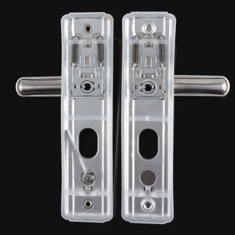 Imagem -04 - Porta de Segurança Maçaneta Painel Espessado Fechadura Mecânica Porta de Entrada Aço Inoxidável 304