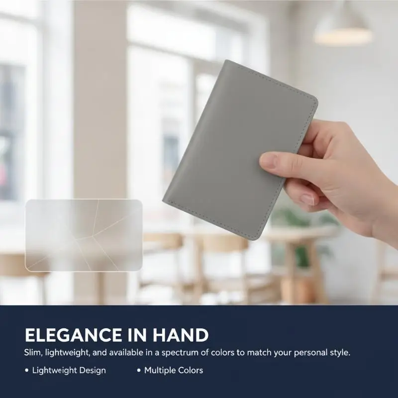 PU Leather Passport Holder Soft Smooth Texture Multiple Colors For International Travel Business Trips