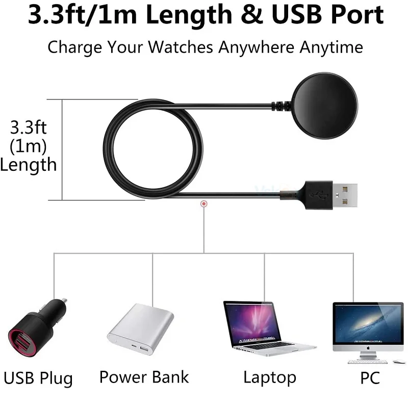 Kabel ładowarki do zegarka Huawei 3 GT3 Pro 43mm 46mm 42MM GT2 Pro GT Runner inteligentny zegarek USB magnetyczne ładowarki dokujące