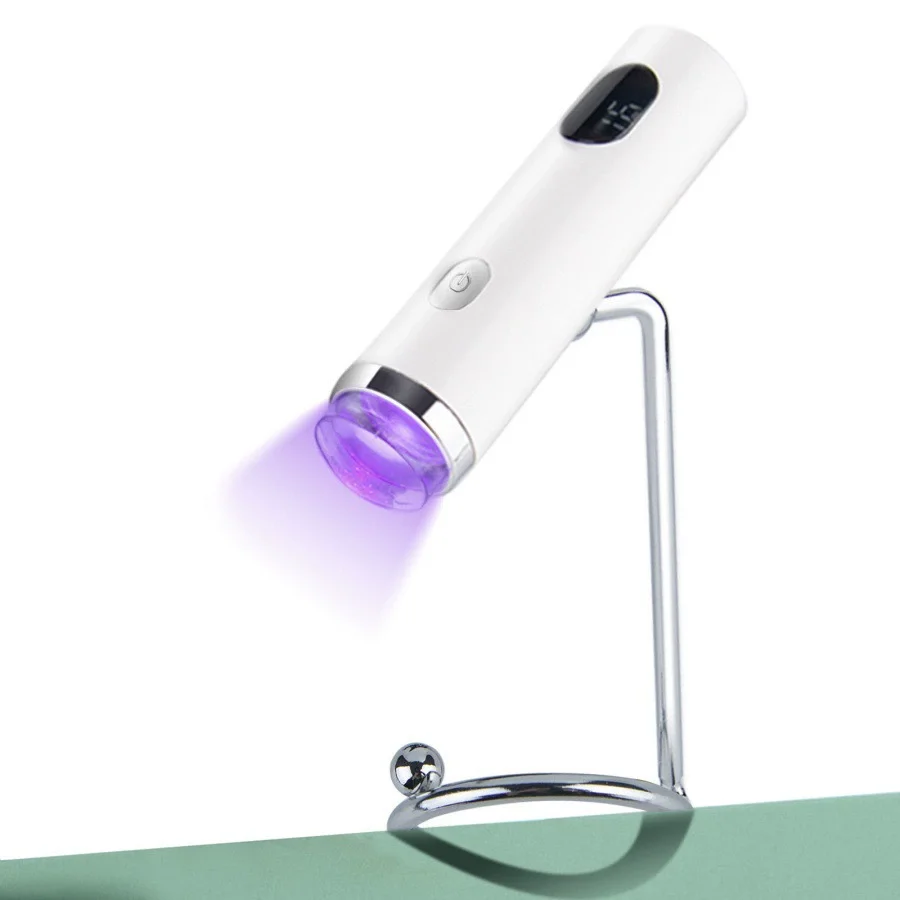 Mini lámpara UV para uñas Polygel con soporte, lámpara portátil para uñas, herramienta de manicura de esmalte de Gel