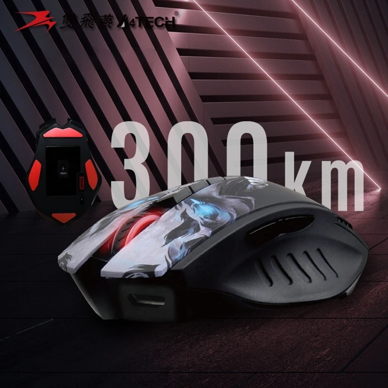 Bloody R80 Plus 2.4ghz Wireless Bluetooth Gaming Esports Mouse Dpi Adjustable Lol Gaming Laptop Pc Computer Game Mouse Boys Gift