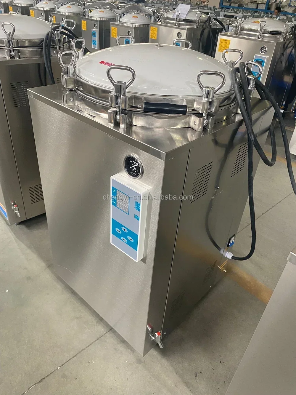 Esterilizador de autoclave de olla de esterilización a presión de vapor para botella de vidrio, alimentos enlatados 35 50 75 100 120 150 litros