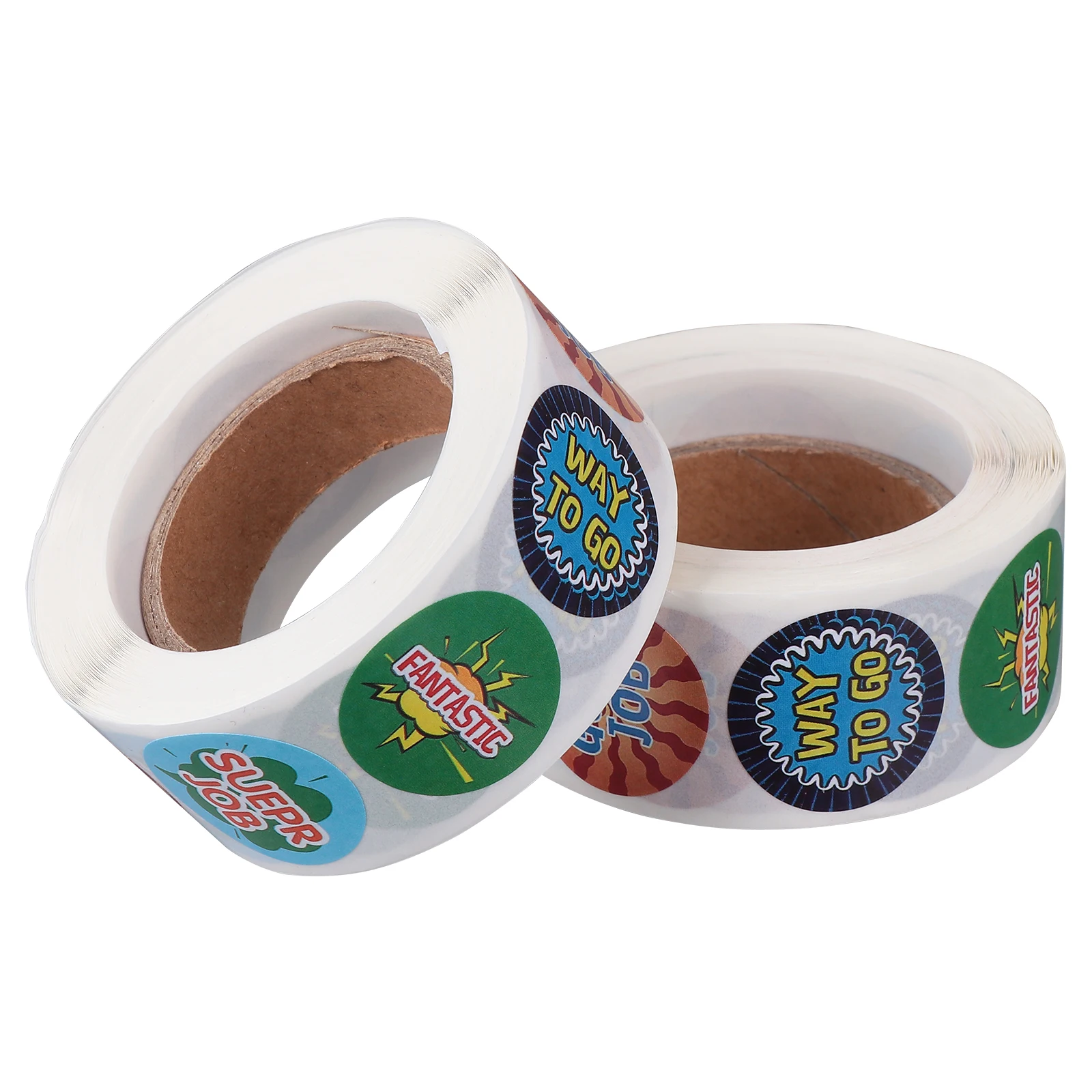 2pcs 2 Roll Pack Reward Stickers Creative Classroom Label Teacher Motivation Sticker Adhesive Labels For Kids School Folder