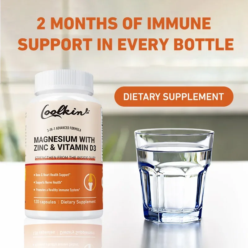 

Magnesium, Zinc and Vitamin D3 - Helps Improve Sleep, Promotes Bone Health, Relaxes Muscles, Enhances Nerve Function