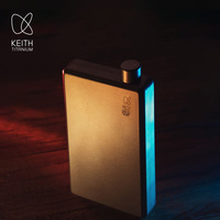 KEITH Titanium Pocket Flask with Funnel  100ml / 200ml  Lightweight Square Design Leakproof Outdoor Whiskey Liquor Flask