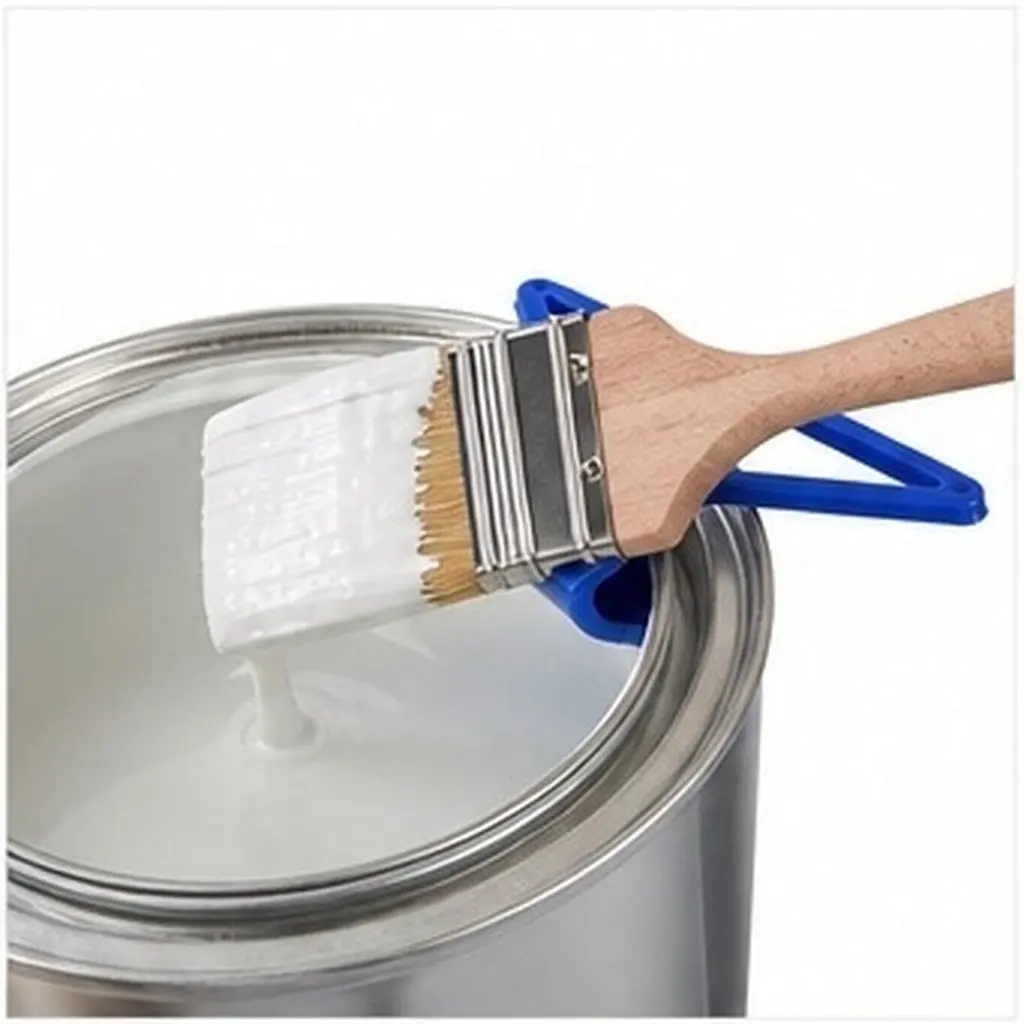 4Pcs Paint Brush Clip Holder for Bucket – Anti-Drip Edge Hanger, Reusable Plastic Paintbrush Organizer