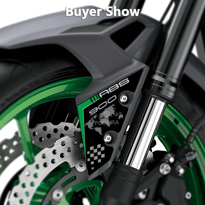 POSFIRA Motorcycle Front Fender Stickers Vinyl Mudguard Decals for Kawasaki Z900 2025 2024 2023 2022 2021 Z 900 Accessories 6