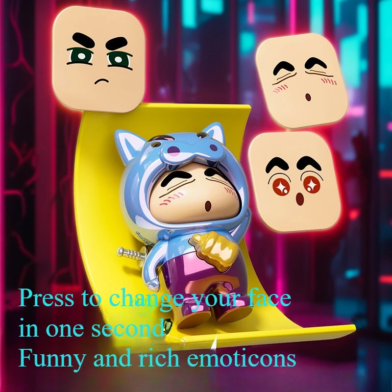 Crayon Shin-chan Keychain Face Changing Toy Pig Man Face Changing Doll Transformation Toy Keychain Interesting Toy Best Gift