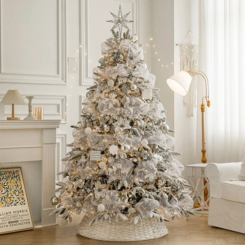 New Luxury PE Mixed Leaf Encrypted Christmas Tree Package, Home Decoration, Atmosphere Decoration, Large Ornaments