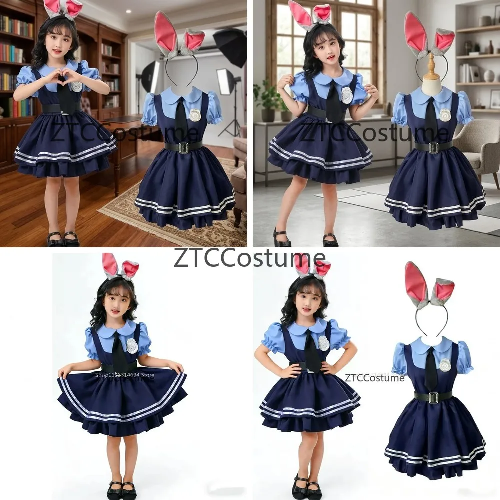 

Bunny Costume Cosplay Headband Dress Halloween Party Outfit Cartoon Roleplay Disguise