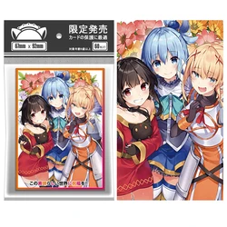 60PCS/Bag Anime Card Sleeves 67x92mm Board Game Cards Protector Cards Shield Double Card Cover for TCG/PKM/MGT Trading Cards
