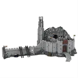 MOC building block 41261 creative architecture series film Lord of the Rings scene helmet's vale castle assembled building block