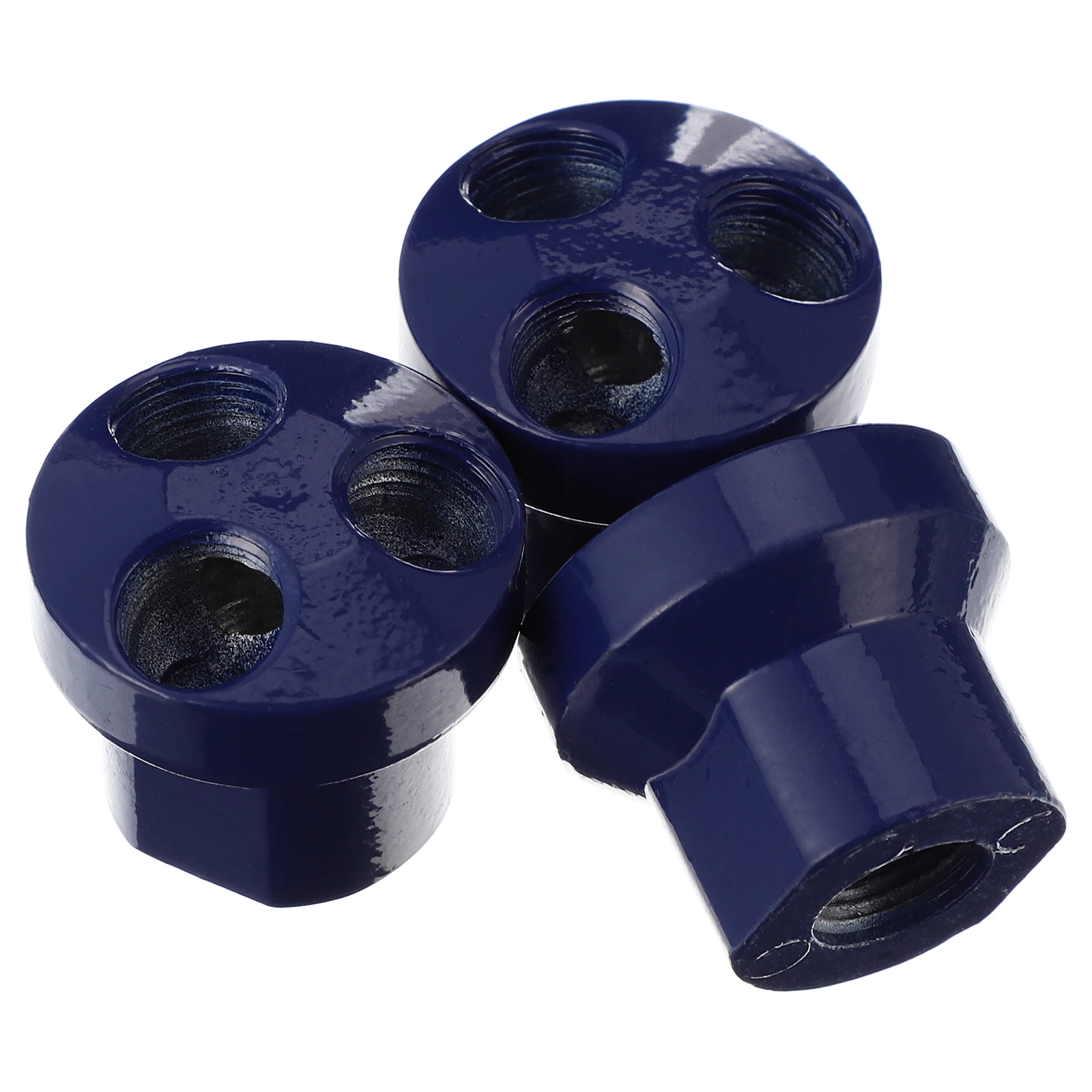 

3 pcs Air Distribution Adapters Quick Connectors Splitter Manifold Block Compressors Tools Pneumatic Accessories Aluminum