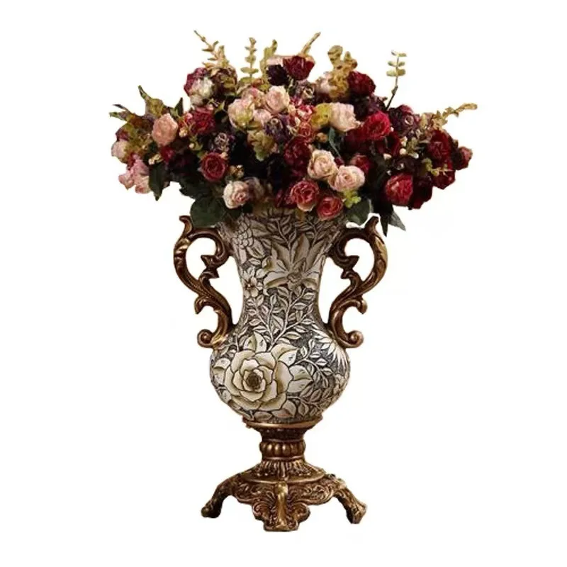 CX European vase luxury home jewelry ornament retro resin decorative ornament