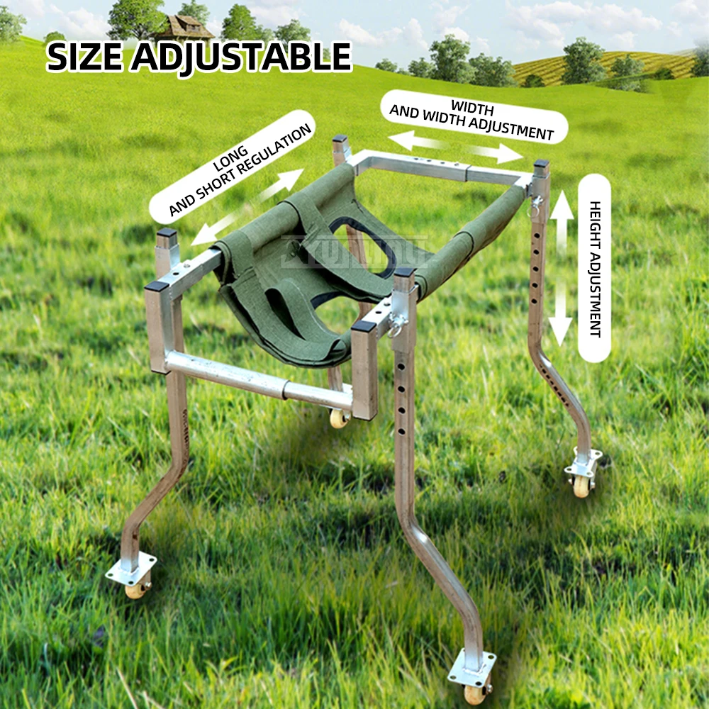 Animal Rehabilitation Walking Assist Vehicle Bracket Cattle Sheep Walker Stand Veterinary Breeding Farm Use