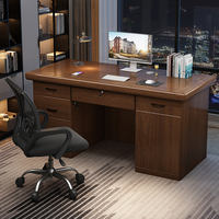 Japanese Wide Study Computer Table Drawer Large Executive Office Computer Desks Women Wooden Vintage Bureau Patio Furniture