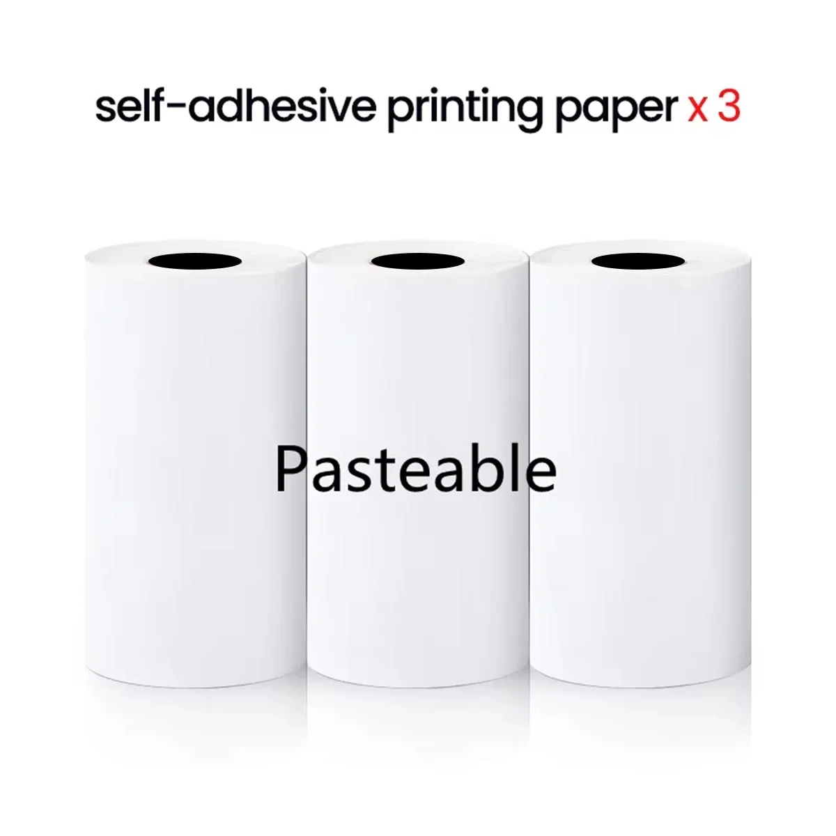 57x30mm Mini Printer White Thermal Self-adhesive Paper For T02/M02 Instant Print Kids Camera Photo Paper For Photo Journal Notes