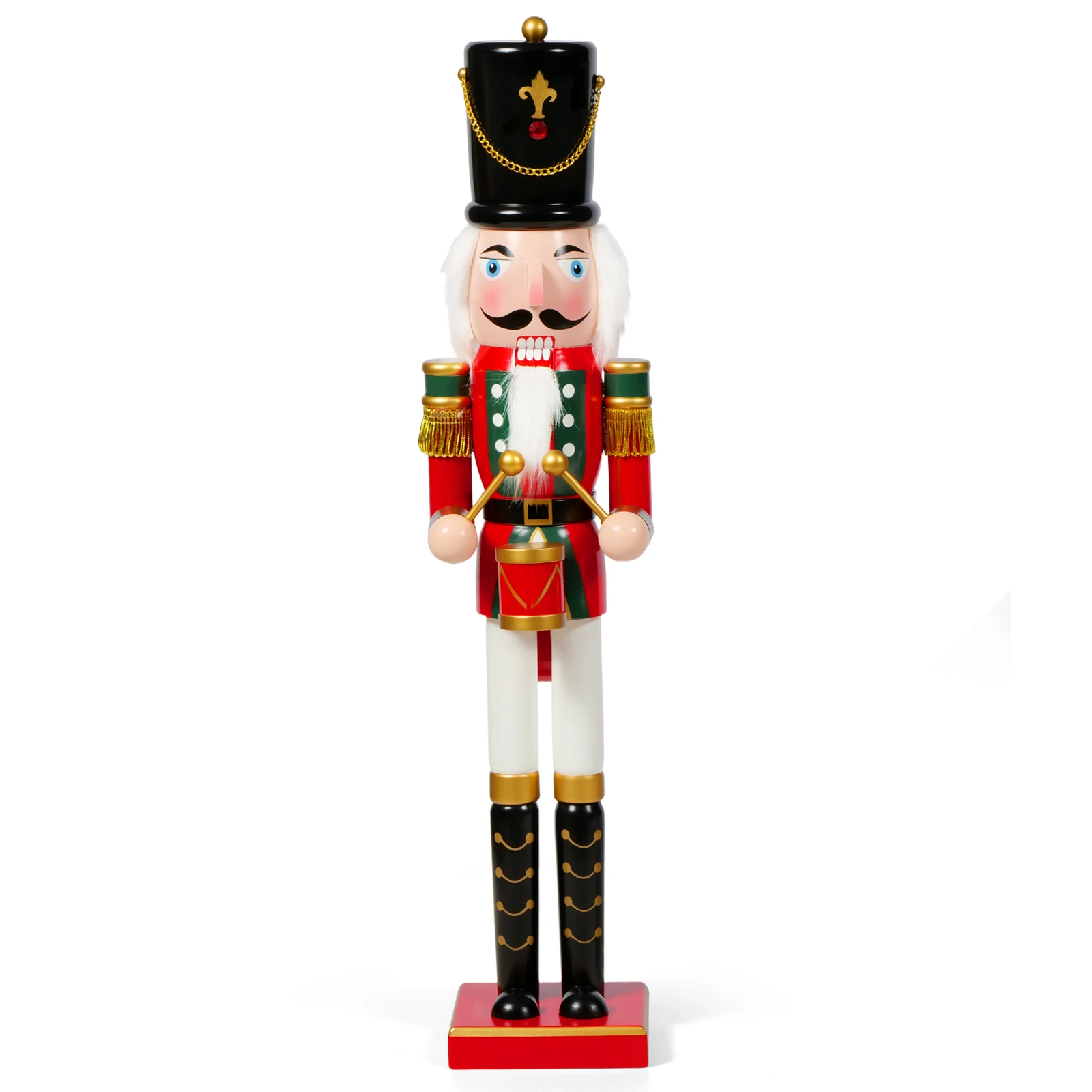 

Wooden Nutcracker Soldier Figurine, Christmas Ornaments for Tree, Nutcracker Puppet for Kids, Desktop Decor, Christmas Gifts for