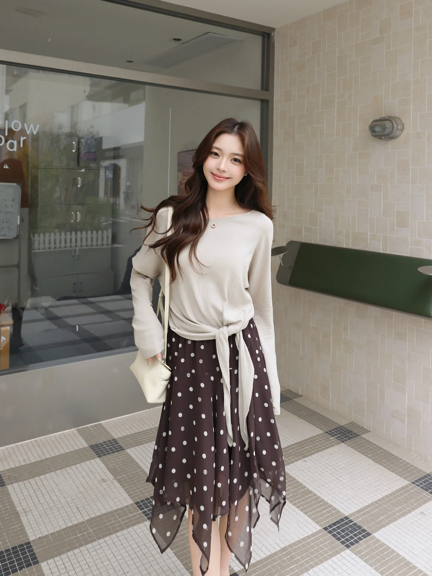 

Loose Fit Long Velvet Cotton Faion Top And Skirt Set by Old Yang ME Miao Ling a Two Piece Set for Spring Casual Wear