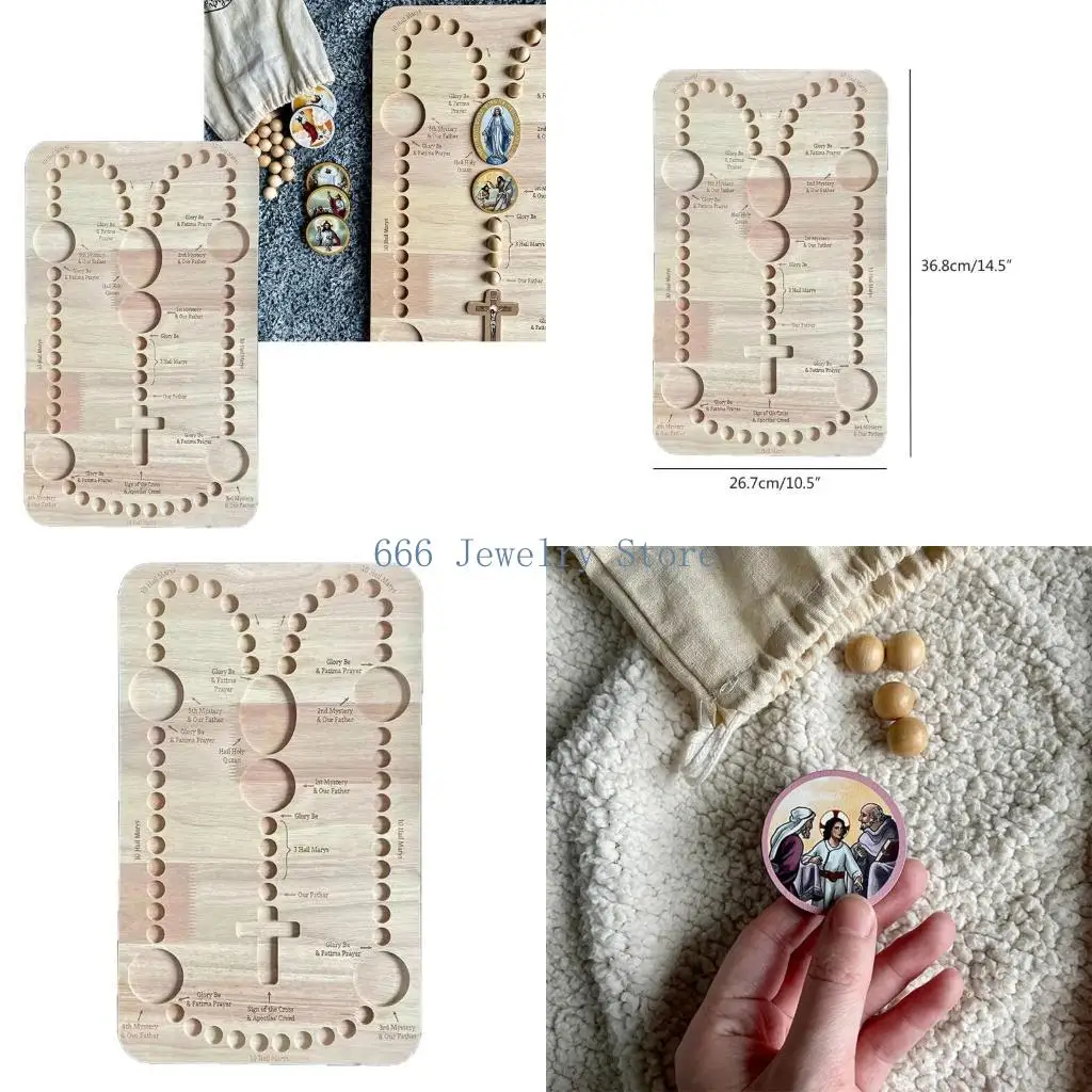

F2TD Necklace Beading Jewelry Organizer Tray DIY Jewelry Making Tray Bead Board Jewelry Finishing Tray DIY Rosary Necklace