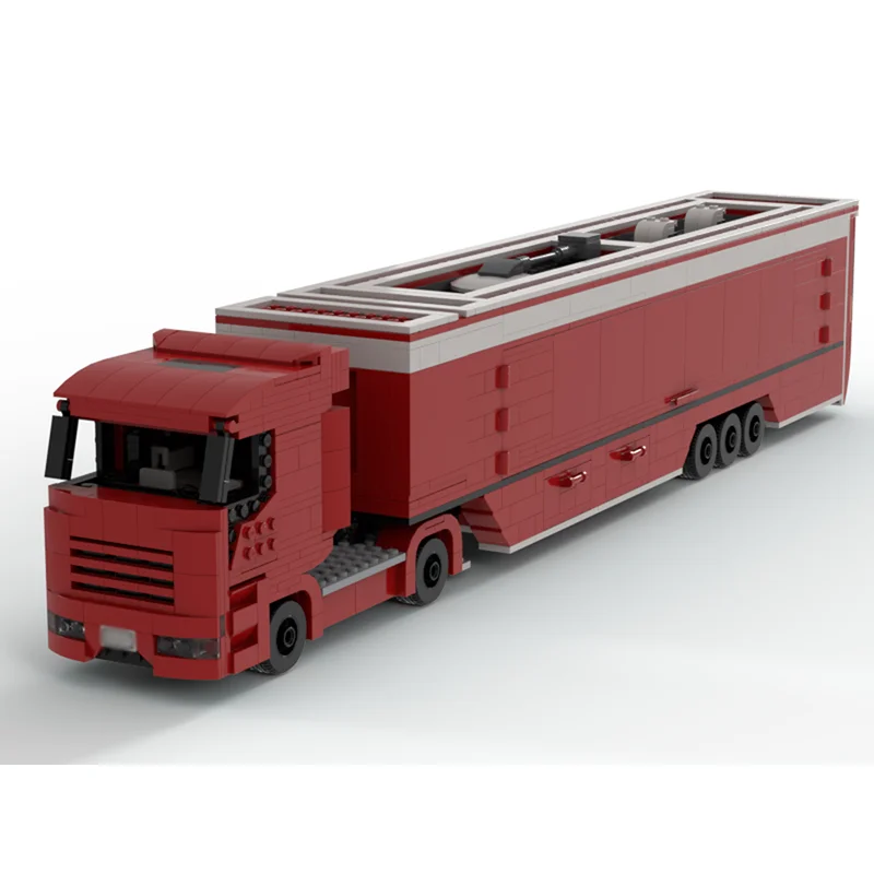

Building Blocks MOC City Speed Champion Transport Truck Race Car Toy for Boys Adults Christmas Gift 1417 Parts
