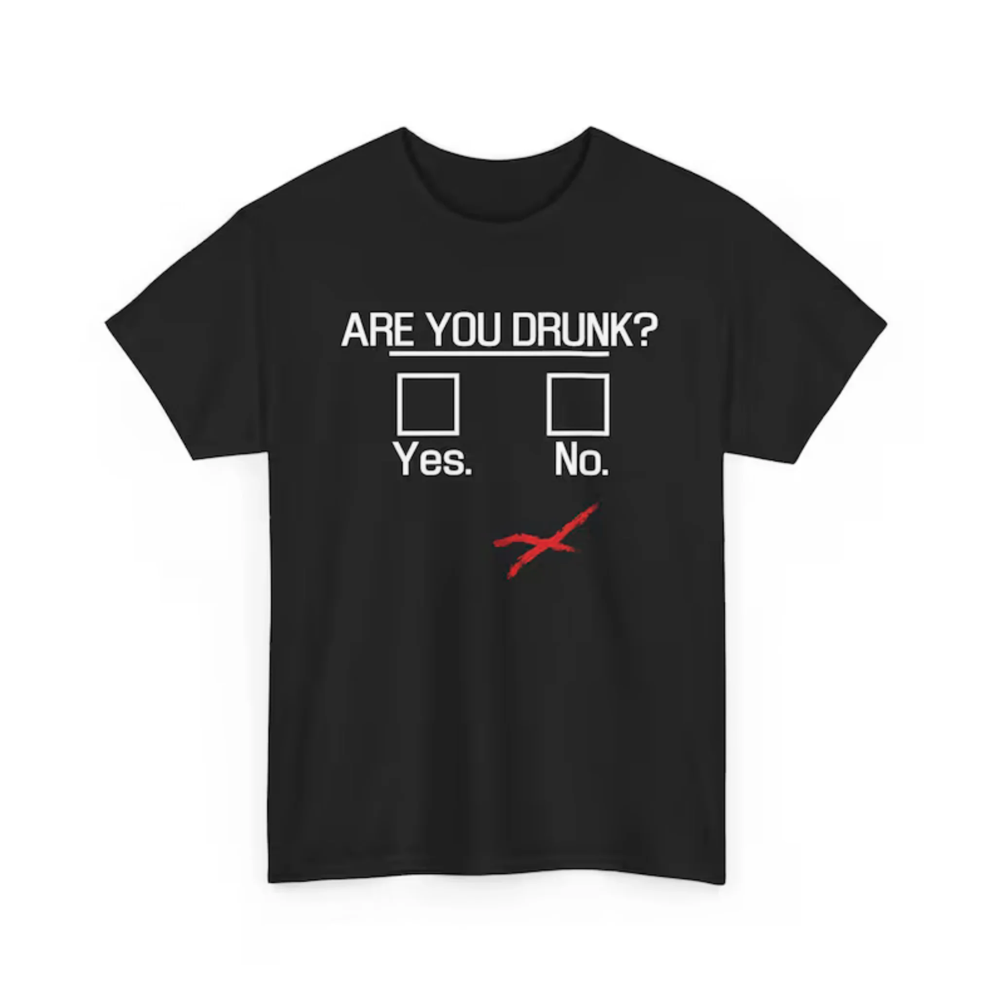Women Drinking Humor Tee Simple Check Box Bold White Text Funny Bar Short Sleeve Top