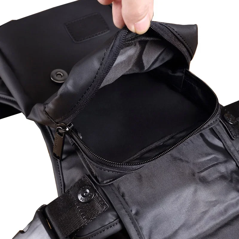 Men Oxford/Nylon/Canvas Drop Leg Bag Fanny Waist Pack Hip Bum Belt Casual Shoulder Bag Motorcycle Riding Thigh Bag