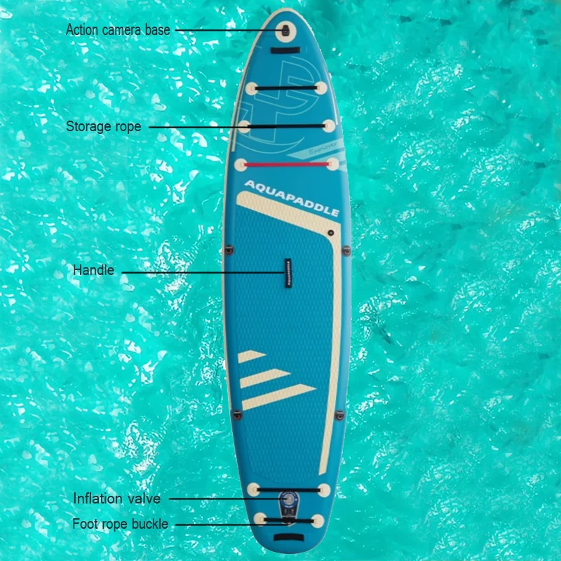 All Round Versatile Tapered Inflatable Stand Up Paddle Board Surfboard Kayak for Lake River Explorationpromote sales