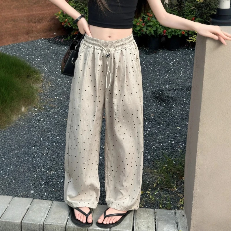

Girls' Straight Leg Pants 2026 Summer New, Casual Trousers for Big Kids Breathable Daily Wear