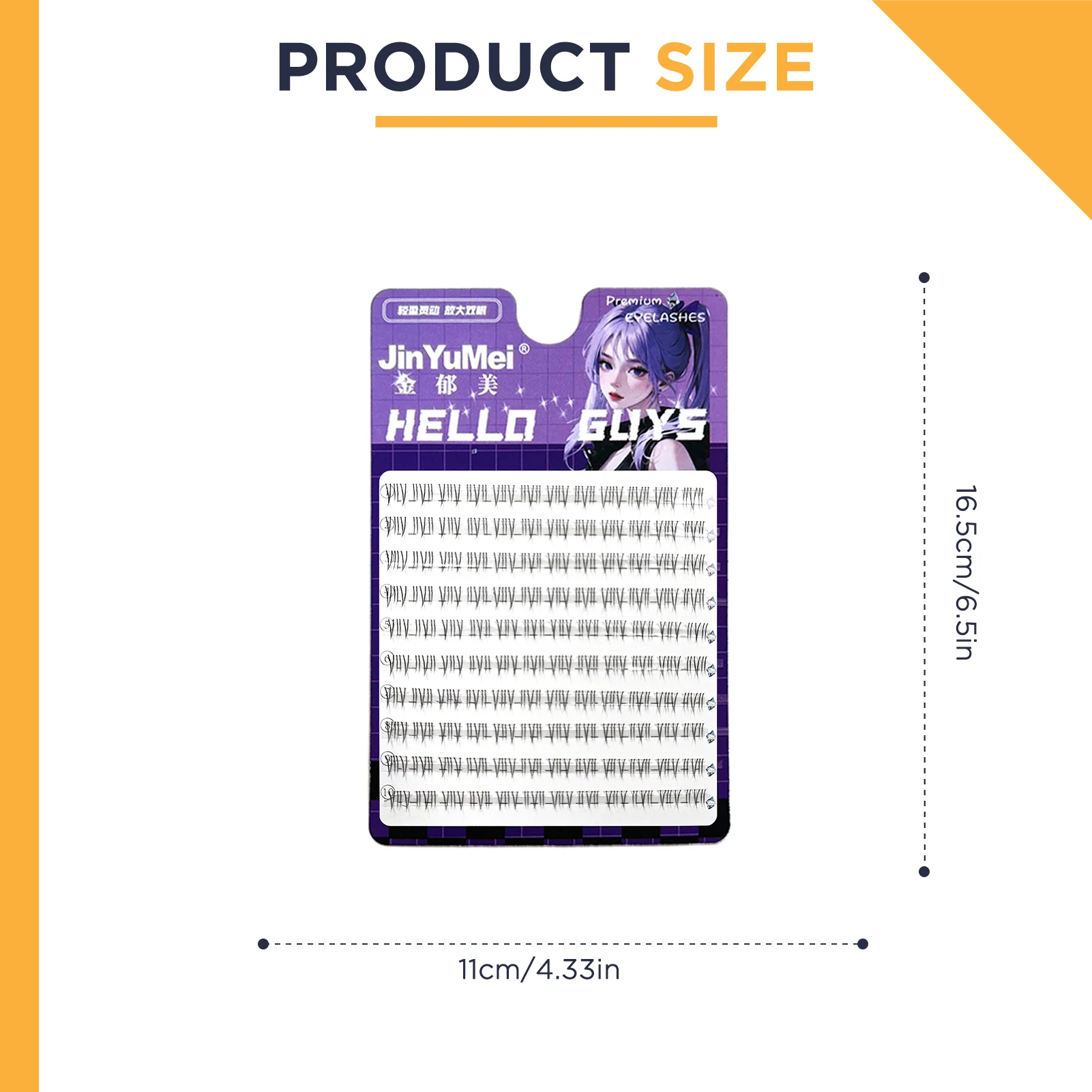 ملحقات رموش عباد الشمس مزدوجة اللهب أسفل الرموش الصناعية شريط شفاف طبيعي رموش سفلية رموش اصطناعية فردية #5