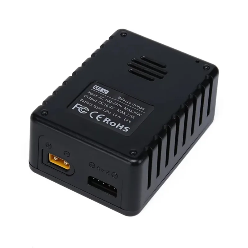 Cargador inteligente de equilibrio IFlight M4 AC 30W 2.5A - 2-4S, pantalla de visión completa, 100-240V, salida XT30, Dron de carreras con visión en primera persona