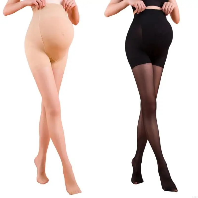 

54DF Stretchy Maternity Sheer Tights With Tear Resistant Fabric Pregnancy Pantyhose